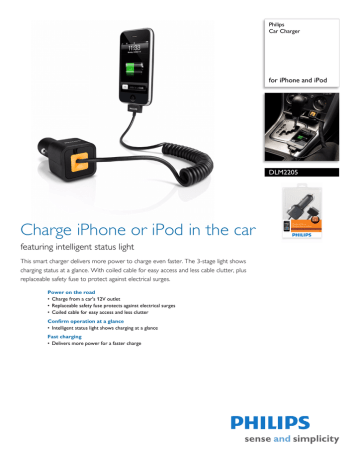 DLM2205/10 Philips Car Charger DLM2205/10 Philips Car Charger