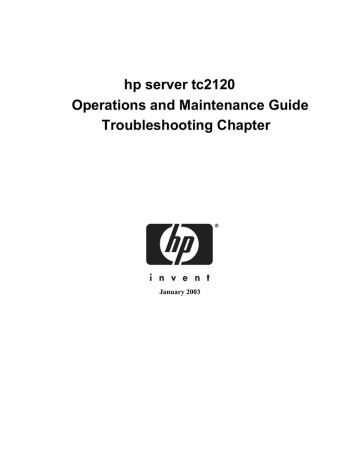 hp server tc2120 troubleshooting guide hp server tc2120 troubleshooting guide