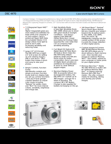 DSC-W70 DSC-W70