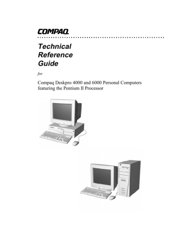 Compaq Deskpro 6000, Deskpro 4000 User manual Compaq Deskpro 6000, Deskpro 4000 User manual