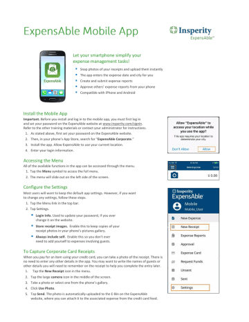 Mobile App Quick Guide Mobile App Quick Guide