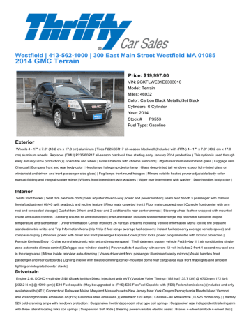 2014 GMC Terrain 2014 GMC Terrain