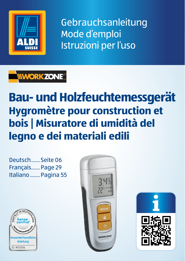 Bau- und Holzfeuchtemessgerät Bau- und Holzfeuchtemessgerät