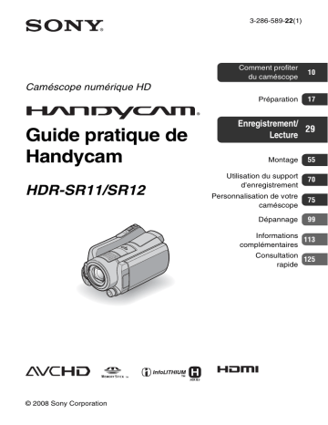 Guide pratique de Handycam | Manualzz Guide pratique de Handycam | Manualzz