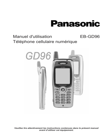 Panasonic EB-GD96, GD96 Owner's manual Panasonic EB-GD96, GD96 Owner's manual