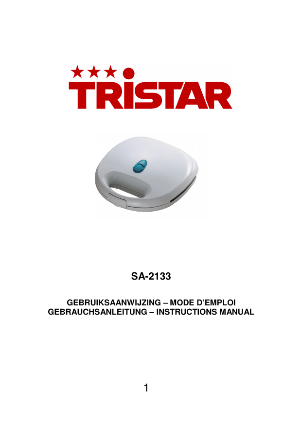 SA-2133 - Tristar SA-2133 - Tristar