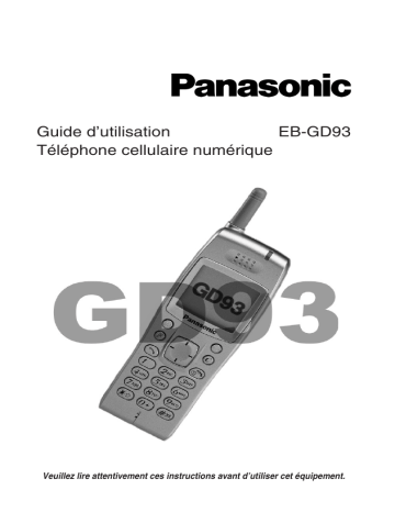 Panasonic EBGD93 Operating instructions Panasonic EBGD93 Operating instructions
