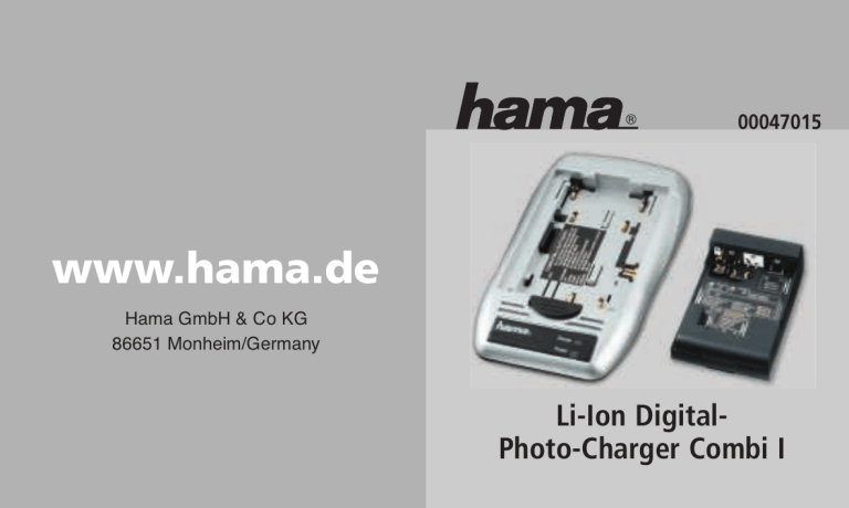 Hama 00047015 Owner's manual Hama 00047015 Owner's manual