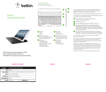 Belkin FastFit KEYBOARD COVER Quick Installation Manual | Manualzz Belkin FastFit KEYBOARD COVER Quick Installation Manual | Manualzz