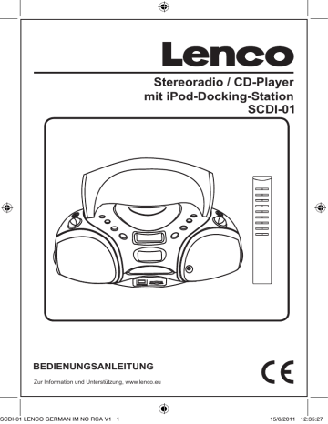 Stereoradio / CD-Player mit iPod-Docking-Station SCDI-01 Stereoradio / CD-Player mit iPod-Docking-Station SCDI-01