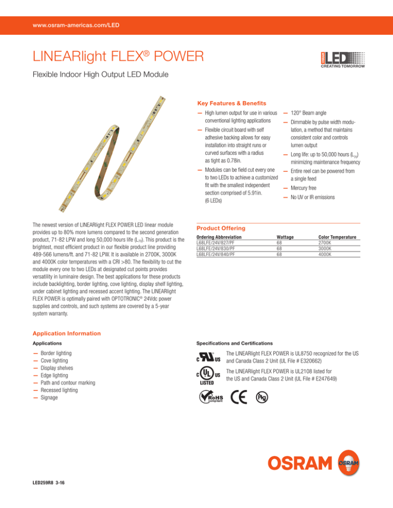 LINEARlight FLEX® POWER LINEARlight FLEX® POWER