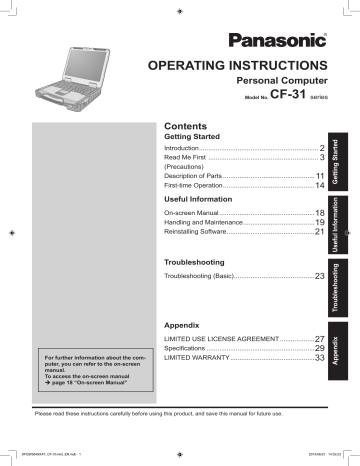 OPERATING INSTRUCTIONS OPERATING INSTRUCTIONS