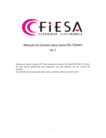 Manual de Usuario para serie DS-7204HI V2.1 | Manualzz Manual de Usuario para serie DS-7204HI V2.1 | Manualzz