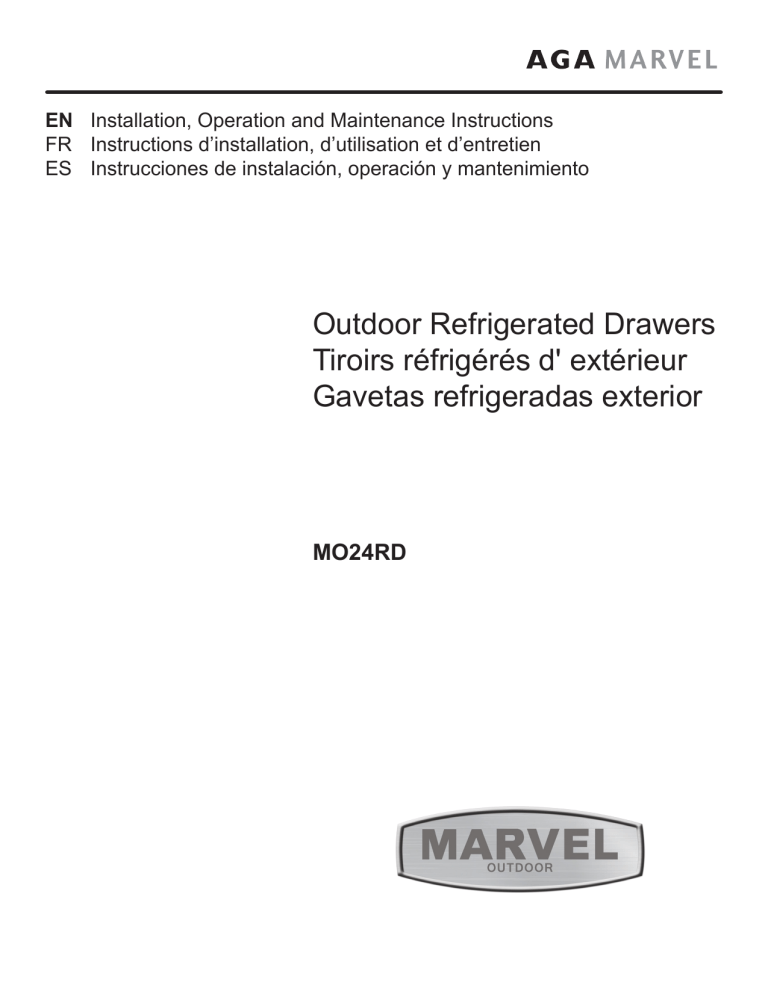 Marvel MO24RDS3NS User manual Marvel MO24RDS3NS User manual