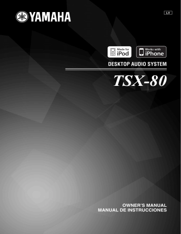 Yamaha TSX-80 Owner's manual Yamaha TSX-80 Owner's manual