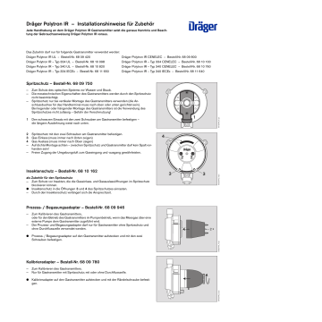 Dräger MA Polytron 2 IR Zubehör Assembly Instruction Manualzz