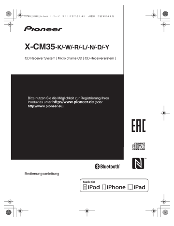 Pioneer X-CM35 User manual Pioneer X-CM35 User manual