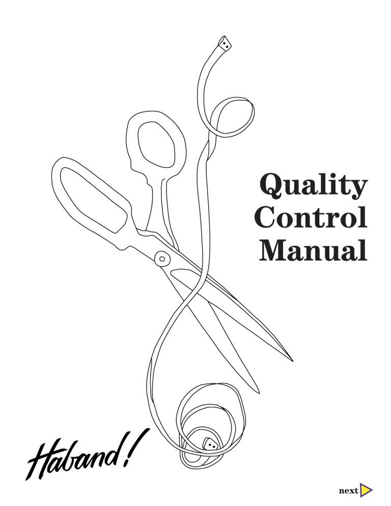 Quality Control Manual Quality Control Manual