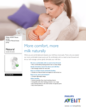 SCF330/20 Philips Comfort Manual breast pump SCF330/20 Philips Comfort Manual breast pump