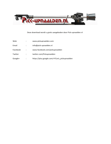 Deze wordt u gratis aangeboden door Pick Deze wordt u gratis aangeboden door Pick