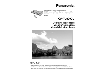 Panasonic CATU9000U Operating instructions Panasonic CATU9000U Operating instructions