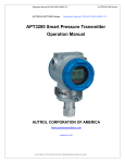 Autrol APT3200 Series Operation Manual