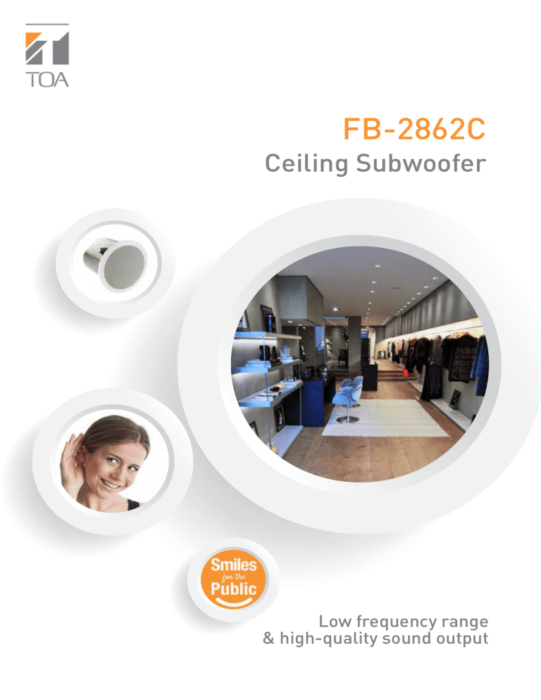 FB-2862C - TOA Electronics Pte Ltd FB-2862C - TOA Electronics Pte Ltd