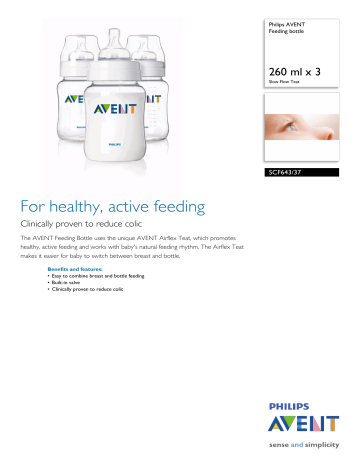 SCF643/37 Philips Feeding bottle SCF643/37 Philips Feeding bottle