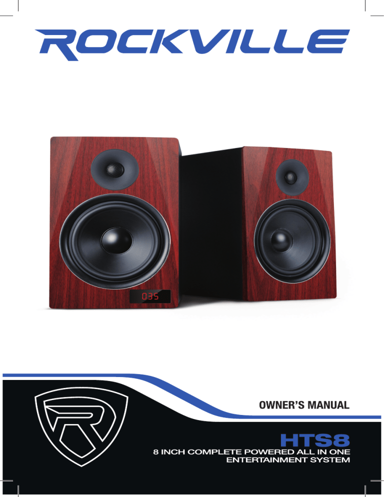 Owner`s Manual - Rockville Audio Owner`s Manual - Rockville Audio