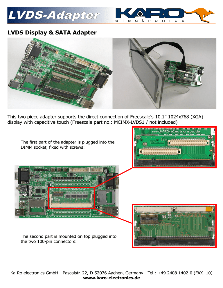 LVDS-Adapter - KaRo LVDS-Adapter - KaRo