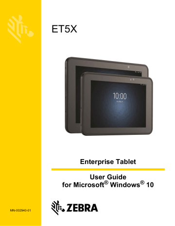 ET5X User Guide for Windows 10 | Manualzz