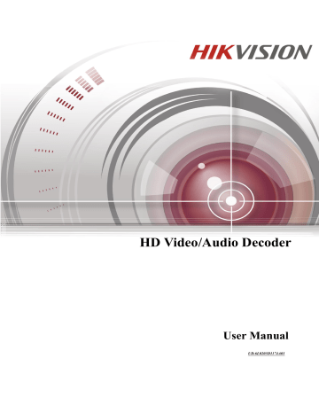 HD Video/Audio Decoder HD Video/Audio Decoder