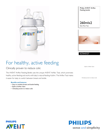 SCF643/27 Philips Feeding bottle SCF643/27 Philips Feeding bottle