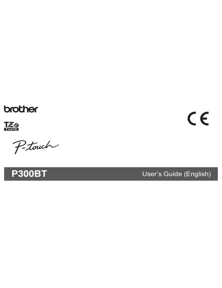 User`s Guide P330BT User`s Guide P330BT