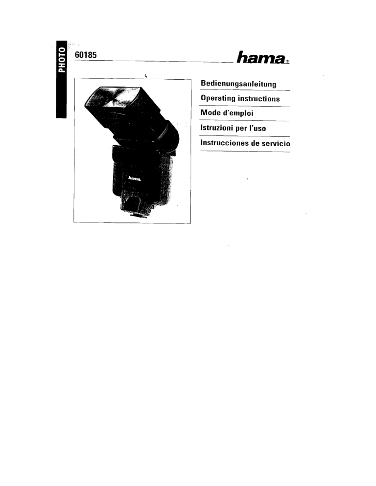 Hama 00060185 Owner's manual Hama 00060185 Owner's manual