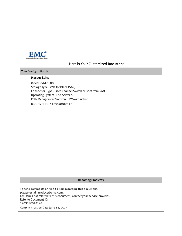 Here is Your Customized Document Here is Your Customized Document