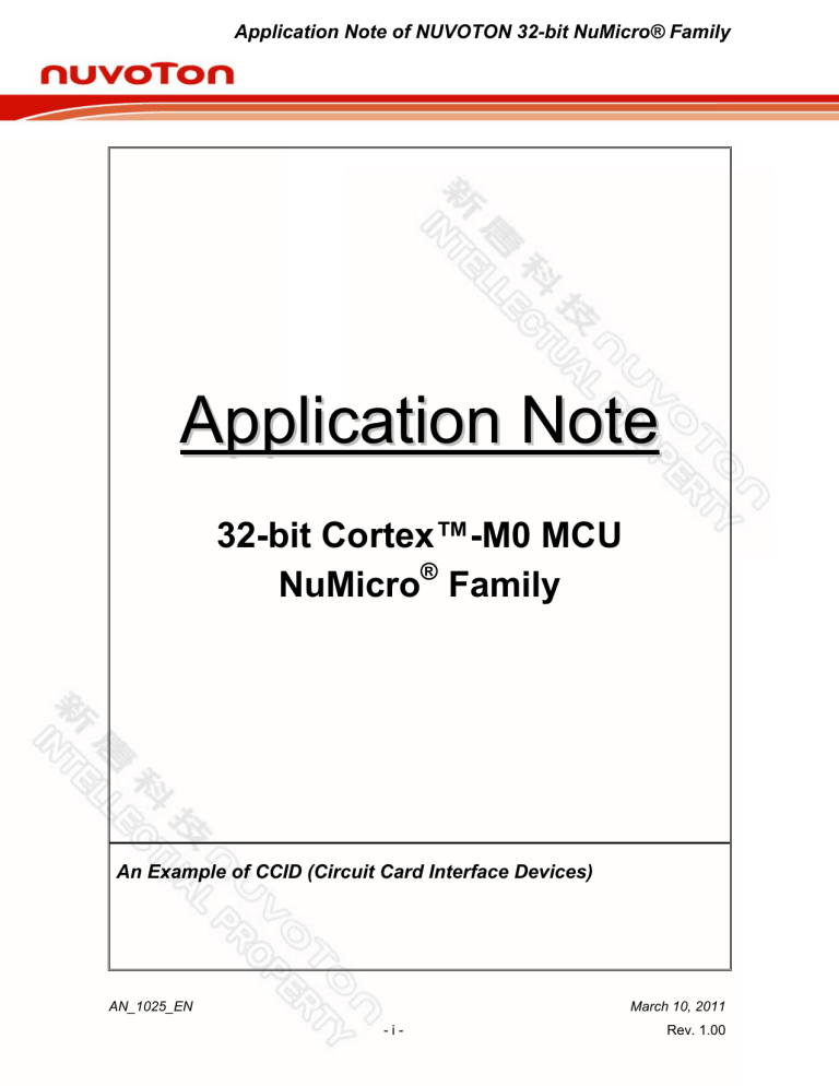 Application Note Application Note Application Note Application Note