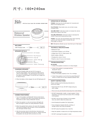 bluetooth speaker instruction 09.24.15 bluetooth speaker instruction 09.24.15