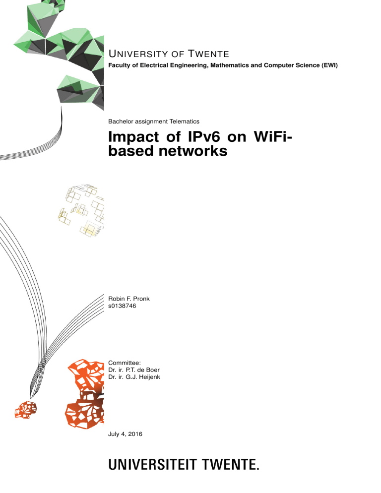 Impact of IPv6 on WiFi- based networks Impact of IPv6 on WiFi- based networks