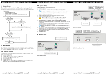 DDXi/LC V1.00 DVI/VGA | Manualzz DDXi/LC V1.00 DVI/VGA | Manualzz