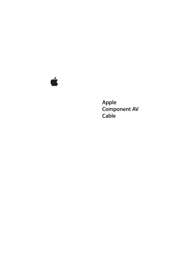 Câble AV composante YUV pour l`iPod Câble AV composante YUV pour l`iPod