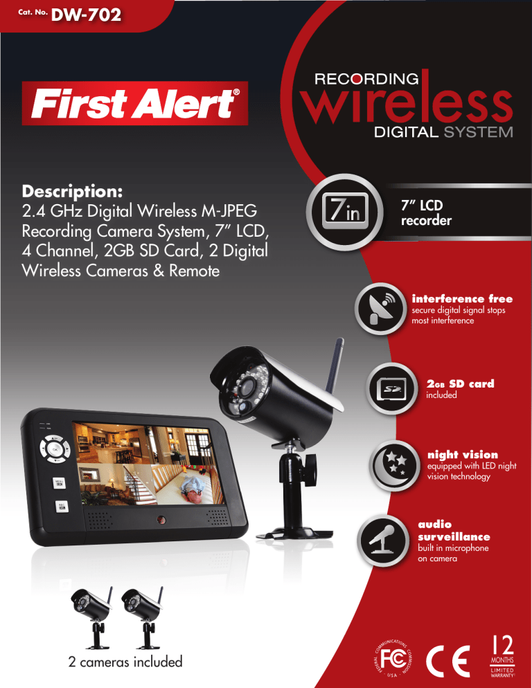 Description: 2.4 GHz Digital Wireless M Description: 2.4 GHz Digital Wireless M