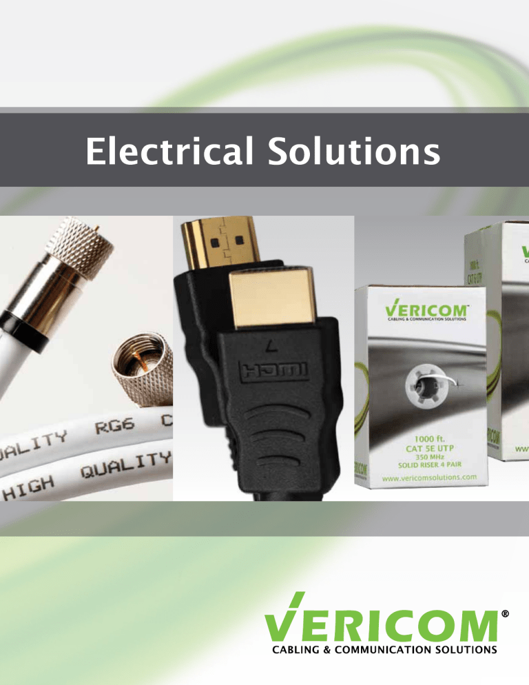 Vericom Electrical Catalog Vericom Electrical Catalog