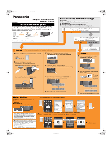 SC-HC58 - Panasonic SC-HC58 - Panasonic