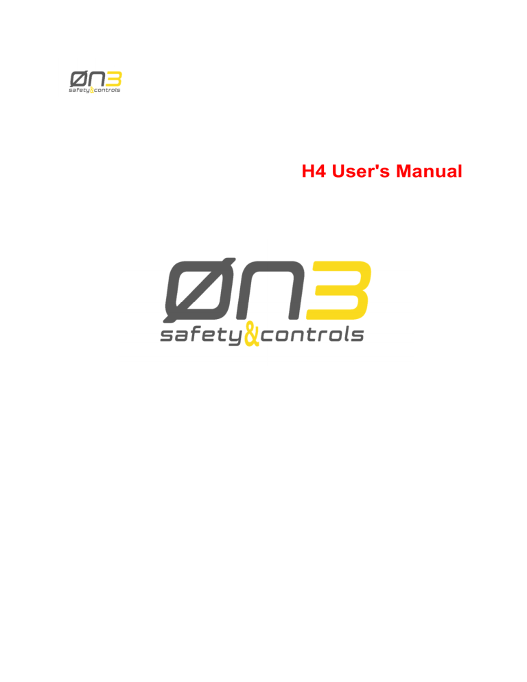 H4 User`s Manual - exor international H4 User`s Manual - exor international