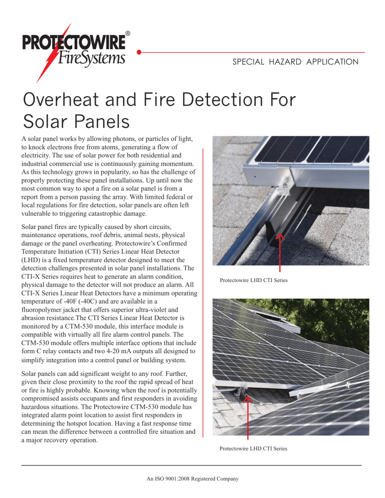Overheat and Fire Detection For Solar Panels Overheat and Fire Detection For Solar Panels