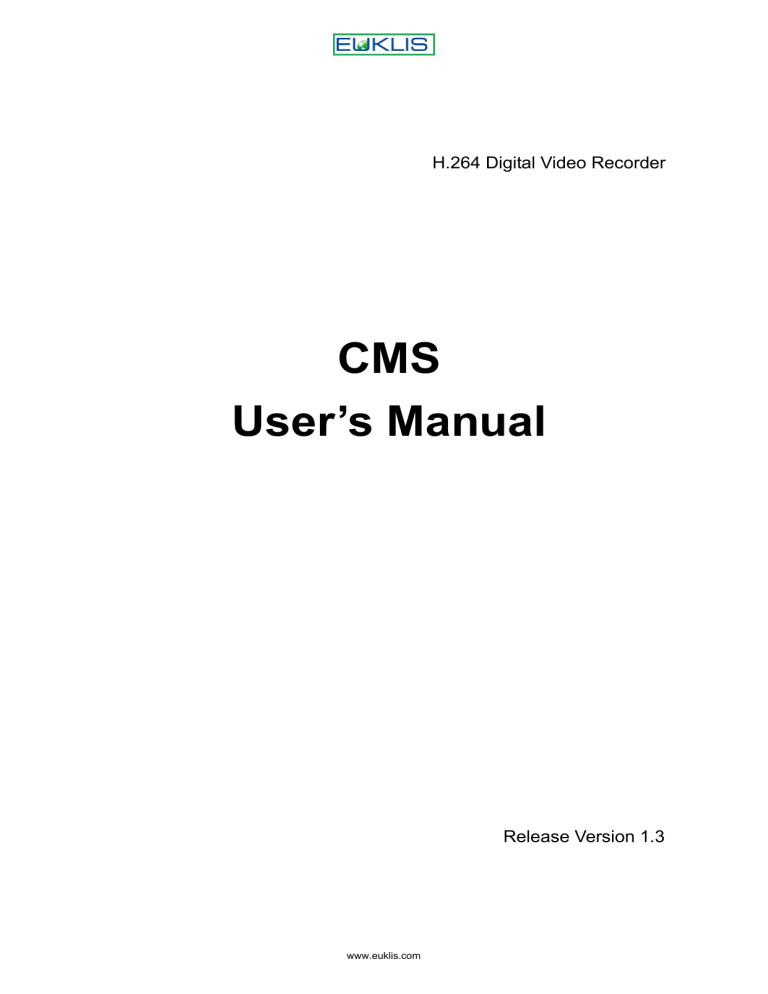 CMS User`s Manual CMS User`s Manual