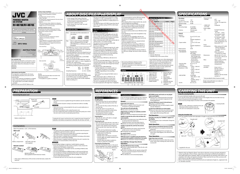 PREPARATION SPECIFICATIONS ABOUT DISC PREPARATION SPECIFICATIONS ABOUT DISC