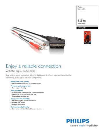 Philips SWV2051/10 User manual Philips SWV2051/10 User manual