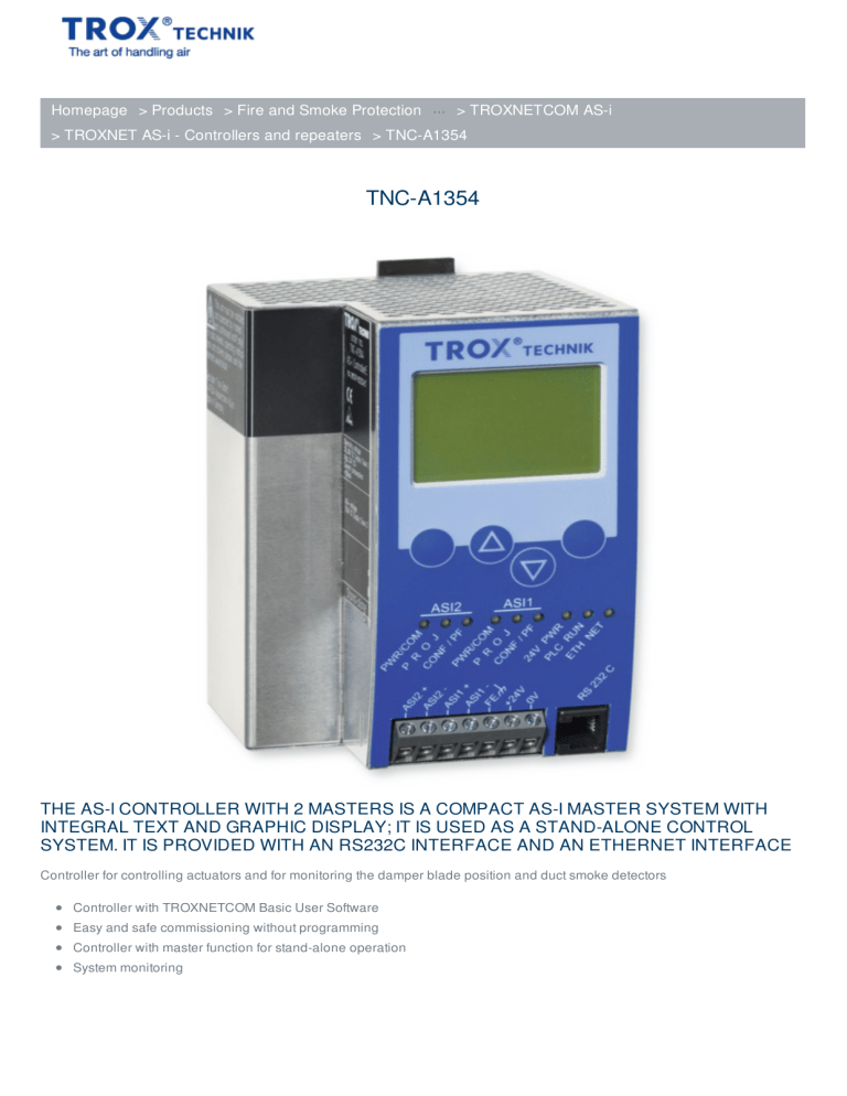 TNC-A1354 - TROX GmbH TNC-A1354 - TROX GmbH